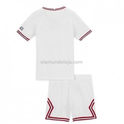 Camisola Paris Saint-Germain Criança Equipamento Quarto 2021-2022 Manga Corta